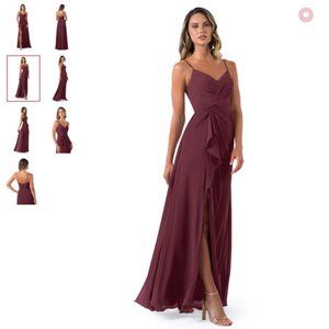 Azazie Emerald Bridesmaid Dress - Dress Color: Cabernet